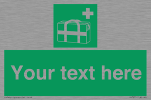 Custom sign safe condition Medical grab bag